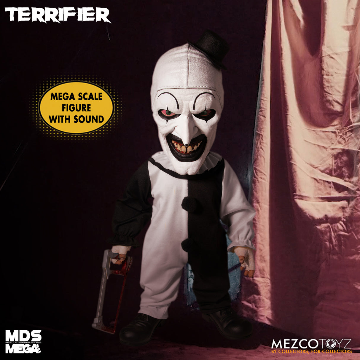 Terrifier Art The Clown 15" MDS Mega Scale Figure With Sound