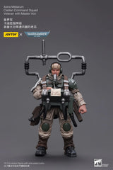 Warhammer 40K Astra Militarum Cadian Command Squad Veteran with Master Vox 1/18 Scale Figure