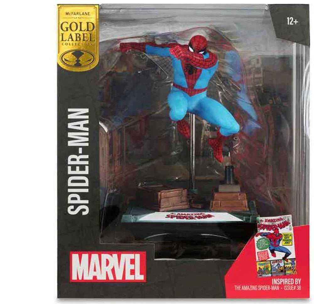 Marvel Spider-Man 1:10th Scale Collectible with Scene Gold Label (The Amazing Spider-Man #68)