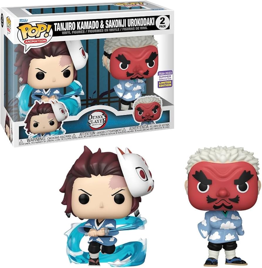 Demon Slayer Tanjiro Kamado and Sakonji Uokodaki Funko Pop! Vinyl Figure 2-Pack