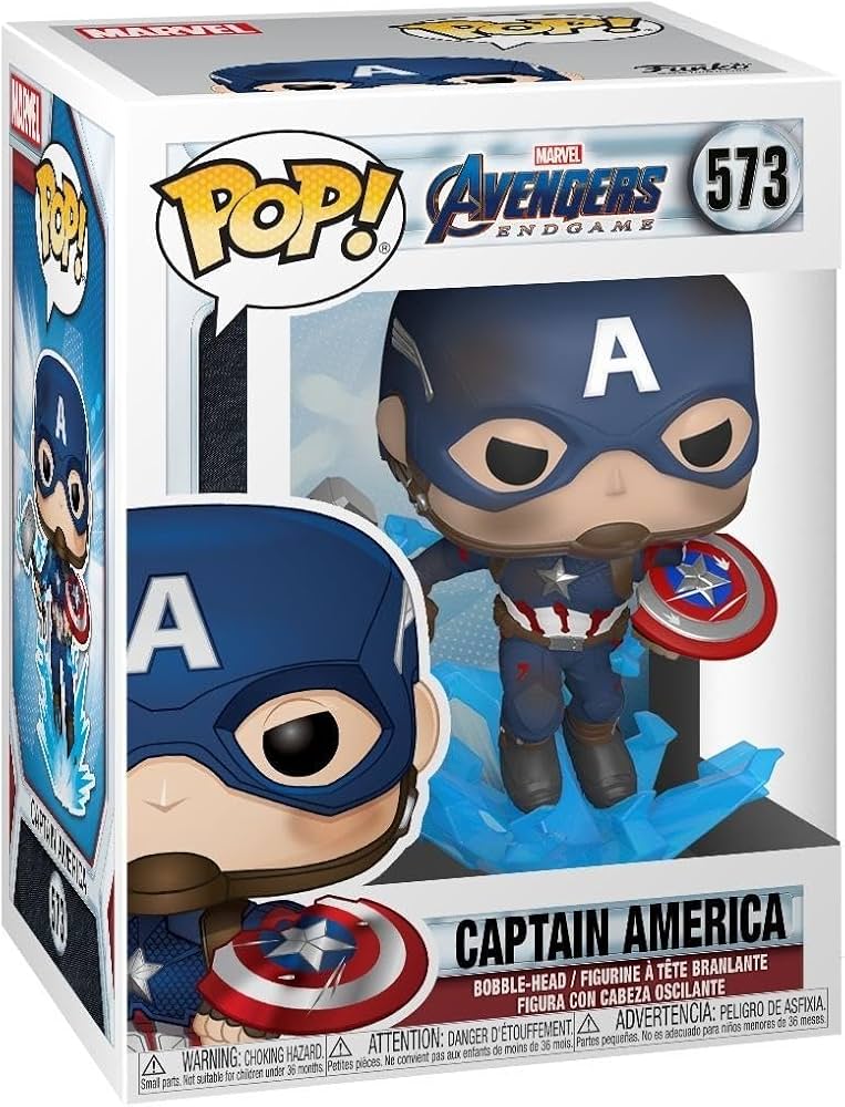 Marvel Avengers Endgame Captain America (With Mjolnir and Broken Shield) Funko Pop! Vinyl Figure #573