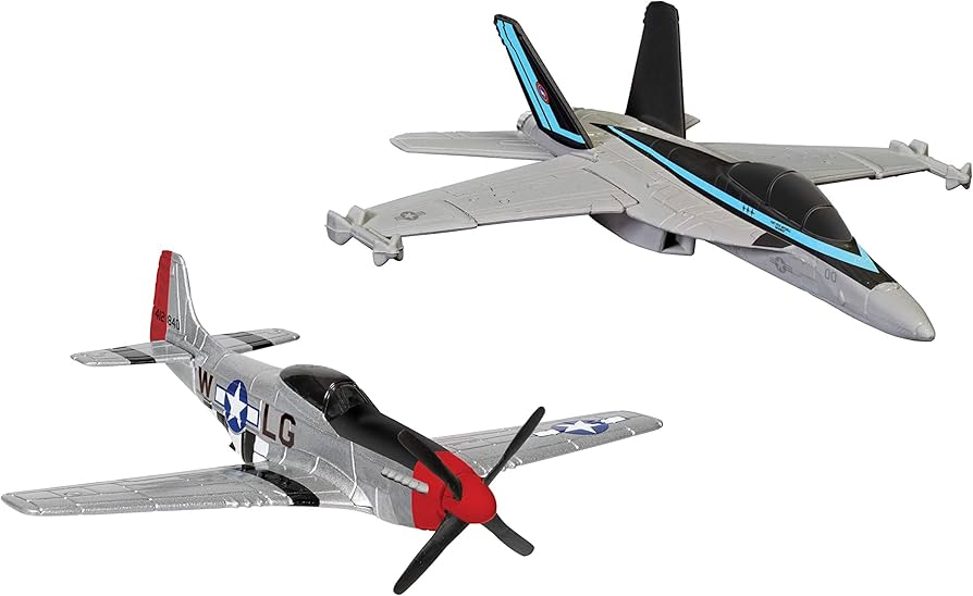 Top Gun Maverick’s F A 18 Super Hornet and P 51D Mustang Diecast Model