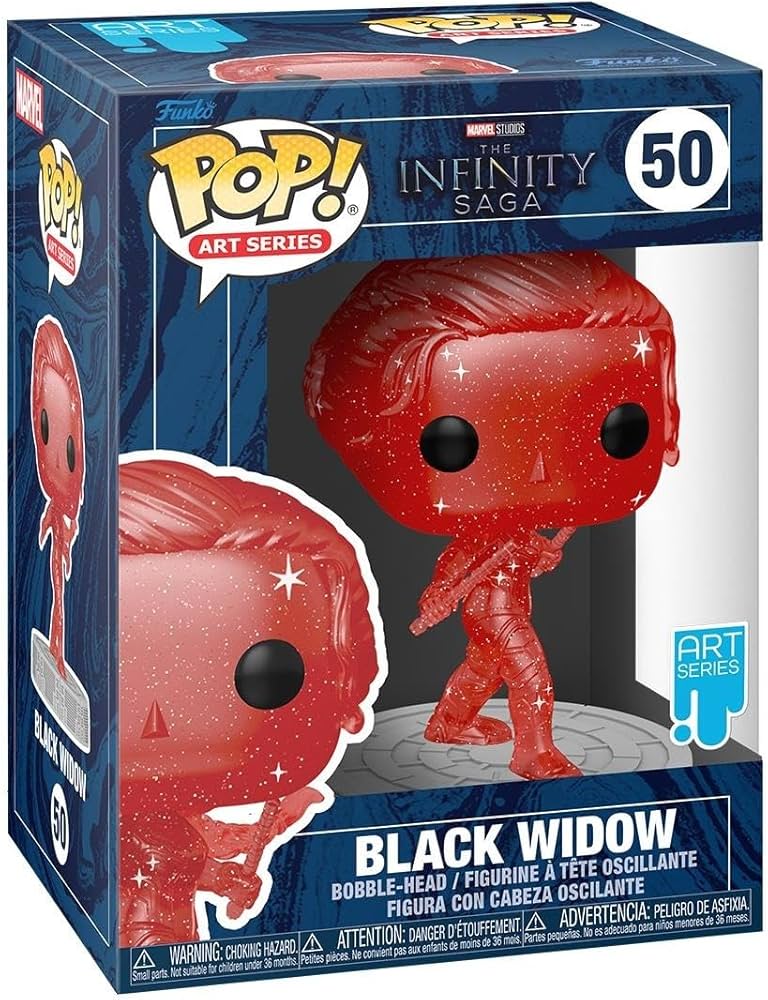 Marvel The Infinity Saga Black Widow (Red) Pop Art Series Funko Pop! Vinyl Figure #50