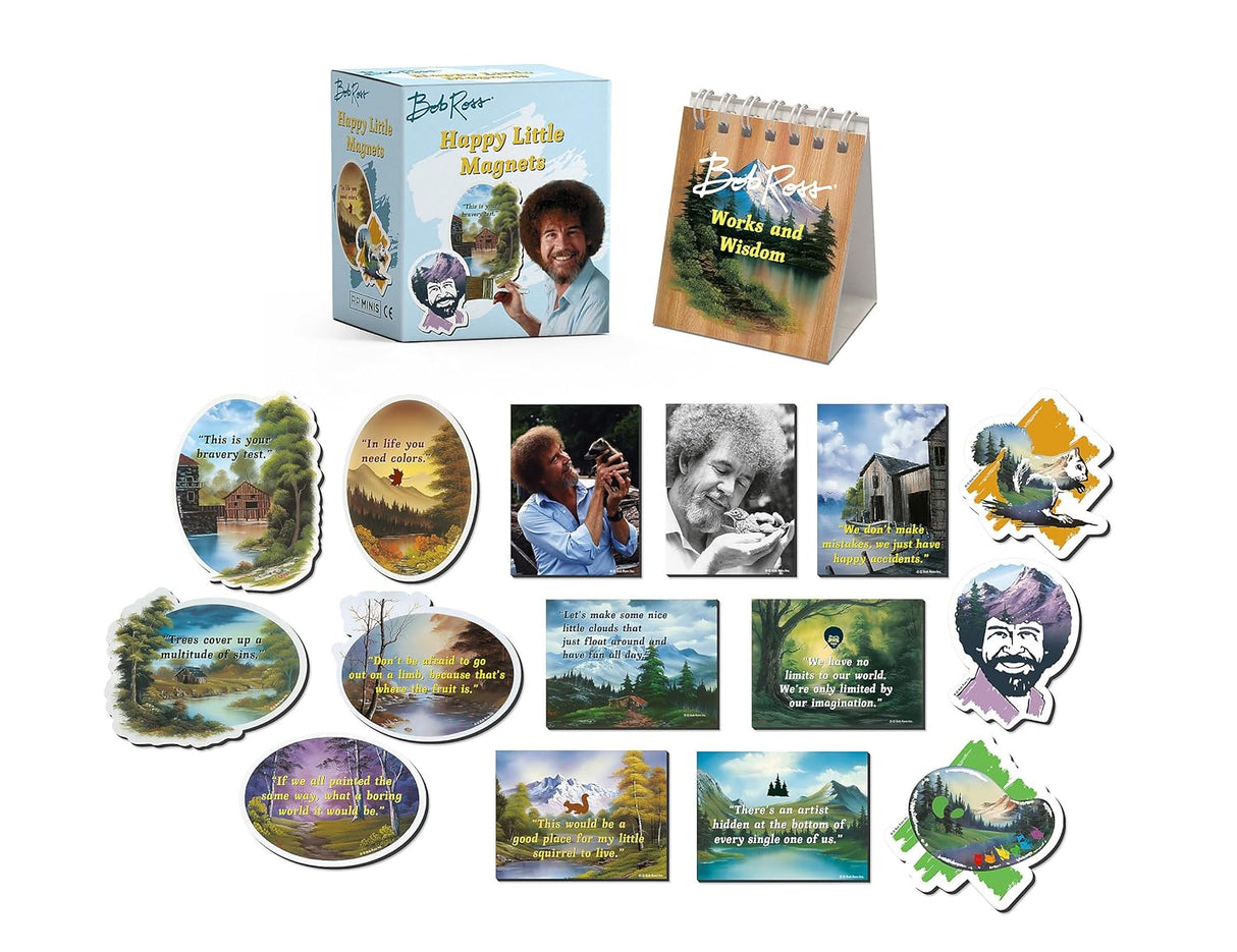 Bob Ross Happy Little Magnets