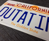 Back to the Future - "OUTATIME" Replica Number Plate Tin Sign by Eaglemoss