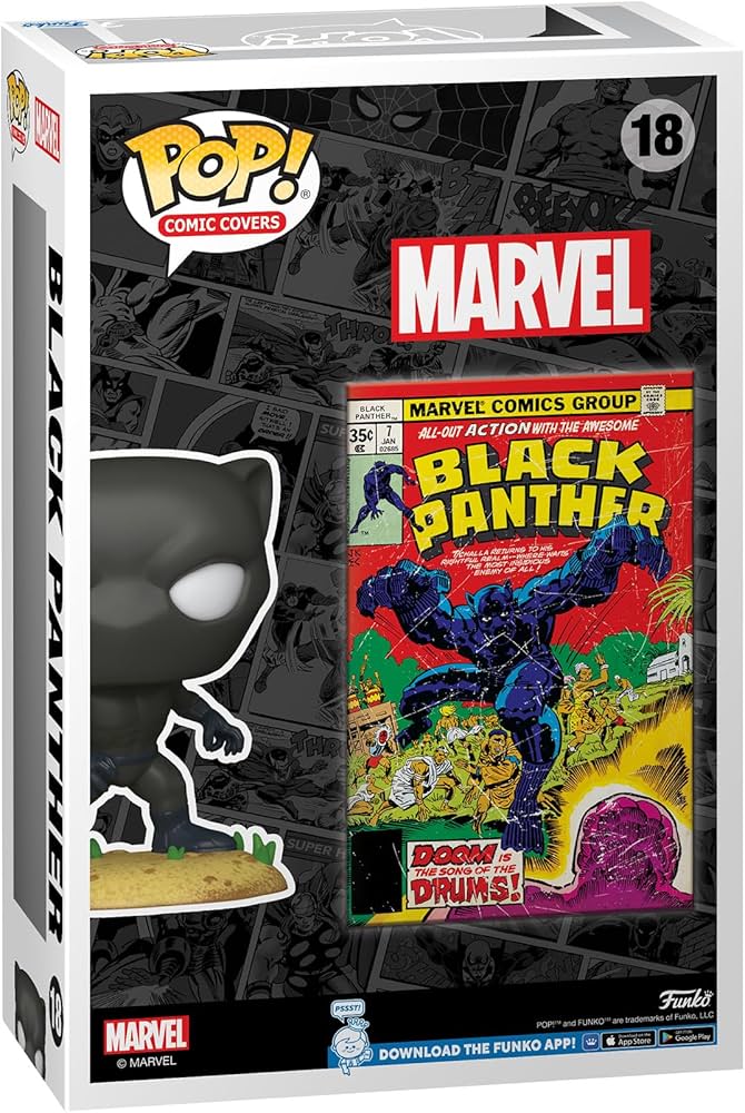 Marvel Black Panther Comic Cover Funko Pop! Vinyl Figure #18