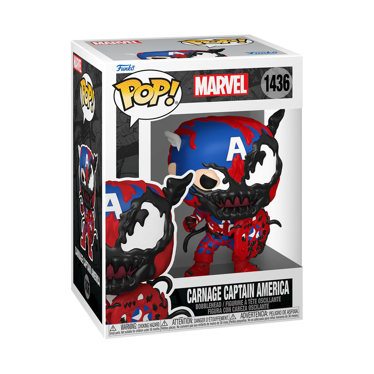 Pop Marvel Carnageized Captain America Vinyl Figure