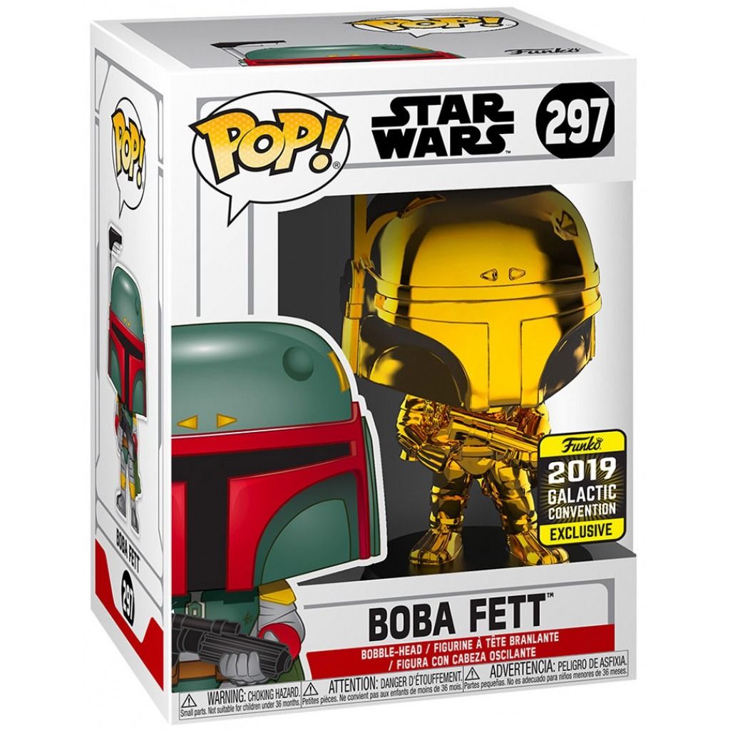 Star Wars Boba Fett (Gold Galactic Convention Exclusive) Funko Pop! Vinyl Figure #297