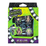 Beetlejuice Set of 4 Pins