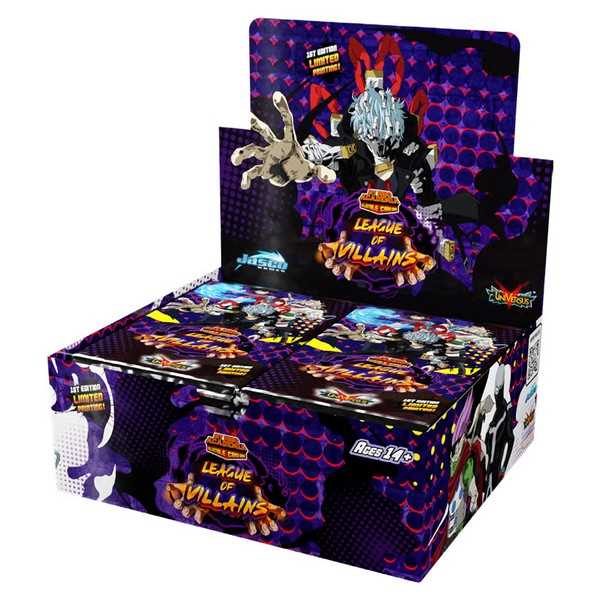 My Hero Academia League of Villains Collectible Trading Card Game Booster Display Box