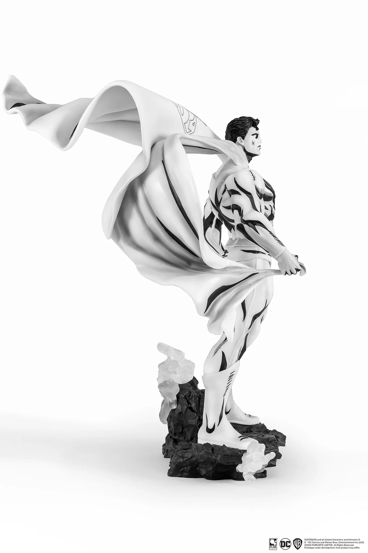 SDCC 2024 Exclusive DC Heroes Superman Black PureArts (Black & White) Statue