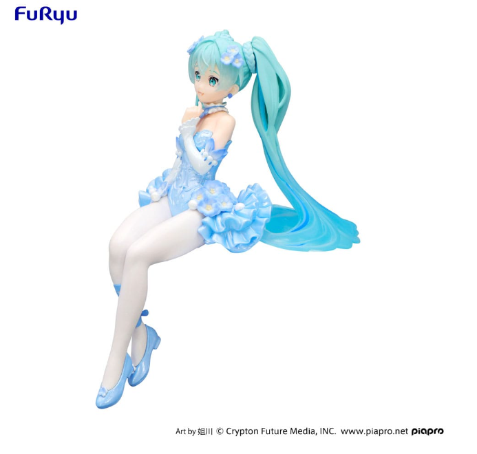 Hatsune Miku Noodle Stopper Flower Fairy Nemophila Pale Blue Color Ver. 15 cm PVC Statue