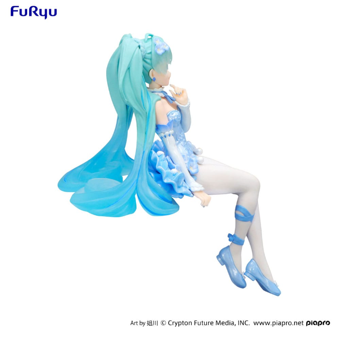 Hatsune Miku Noodle Stopper Flower Fairy Nemophila Pale Blue Color Ver. 15 cm PVC Statue