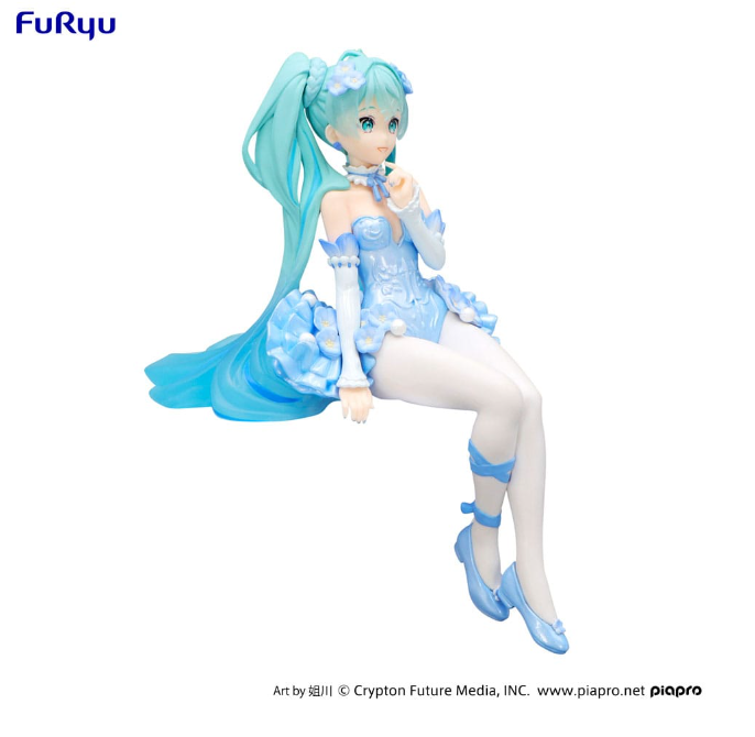 Hatsune Miku Noodle Stopper Flower Fairy Nemophila Pale Blue Color Ver. 15 cm PVC Statue