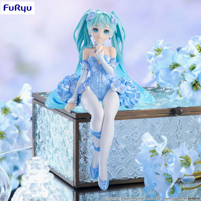 Hatsune Miku Noodle Stopper Flower Fairy Nemophila Pale Blue Color Ver. 15 cm PVC Statue