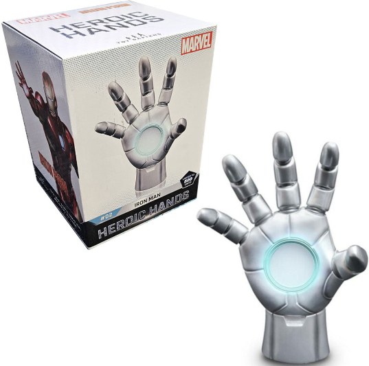 Marvel Toy Sapiens Heroic Hands #2C Iron Man Grey Armor Statue