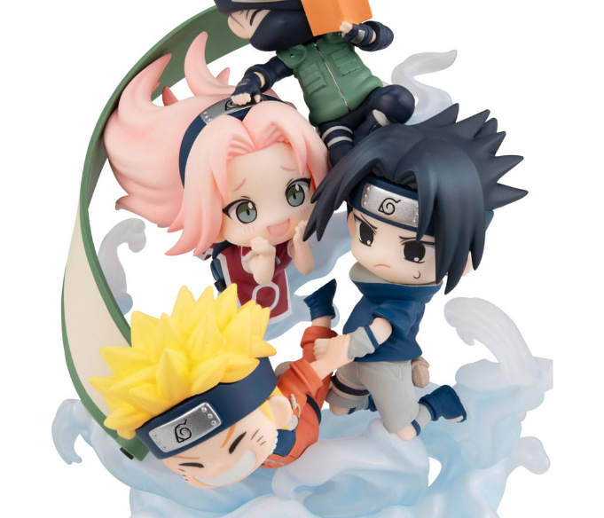 Naruto Shippuden FigUnity Gather Here, Team 7 13 cm (with gift) PVC Mini Statue