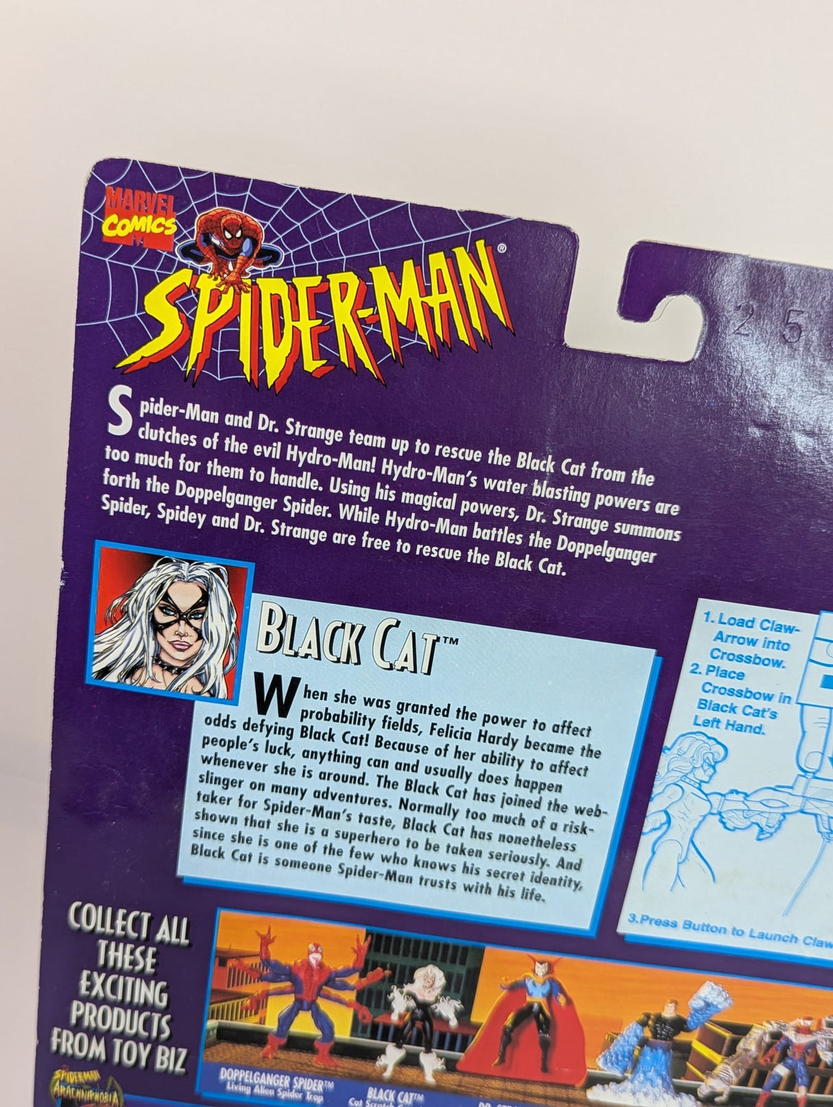 Marvel - Spider-Man (90's Animated Series) - Spider-Wars Black Cat (Cat Scratching Crossbow) Action Figure by Toy Biz