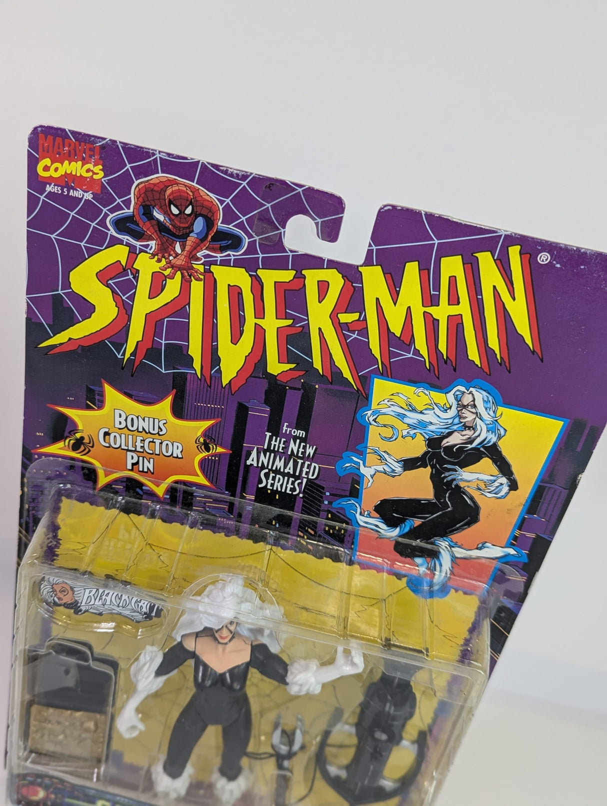 Marvel - Spider-Man (90's Animated Series) - Spider-Wars Black Cat (Cat Scratching Crossbow) Action Figure by Toy Biz