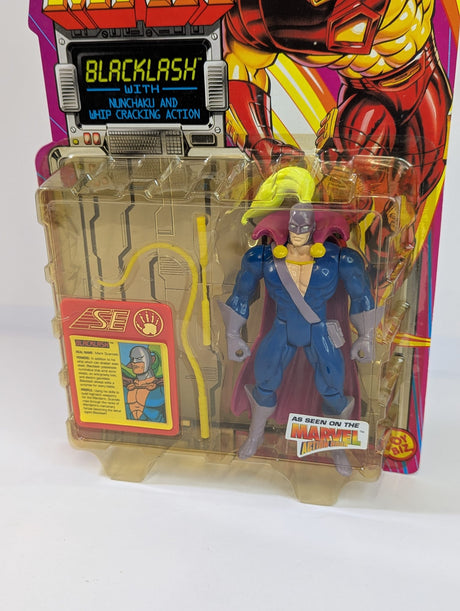 Marvel - Iron Man (90's Animated Series) - Blacklash (with Nunchaku and Whip Cracking Action) - Action Figure by Toy Biz