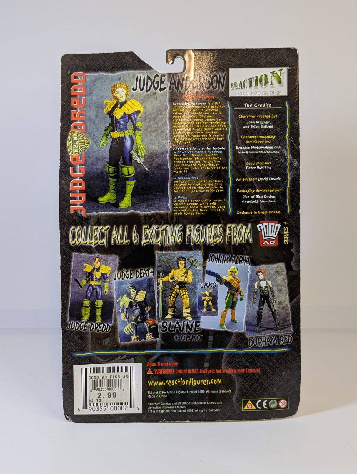 2000 AD - Judge Dredd - Judge Anderson ReAction Action Figure