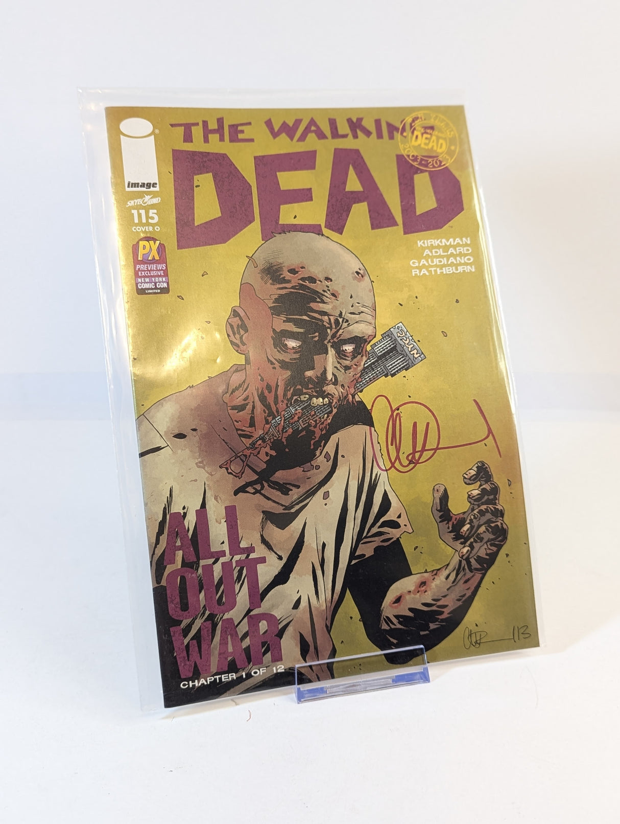 The Walking Dead 10th Anniversary Comic Bundle Signed/Autographed by Charlie Adlard