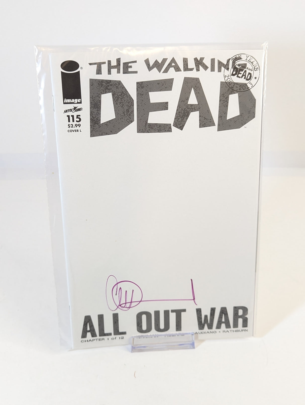 The Walking Dead 10th Anniversary Comic Bundle Signed/Autographed by Charlie Adlard