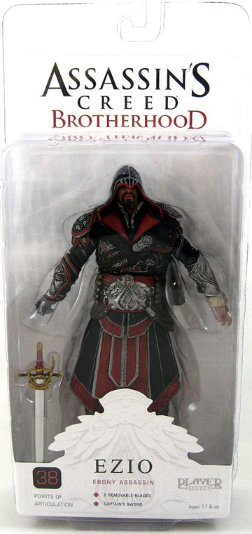 Assassin's Creed Brotherhood Series 3 Ezio Ebony Assassin (Hooded) 7 Inch Action Figure