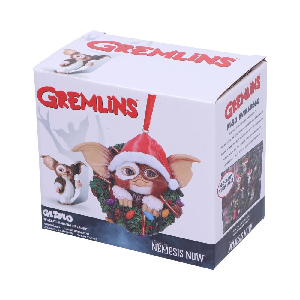 Gremlins Gizmo in Wreath Christmas Ornament