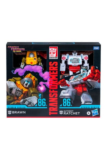 The Transformers: The Movie Studio Series Brawn & Autobot Ratchet 11 cm Deluxe Class Action Figure 2-Pack