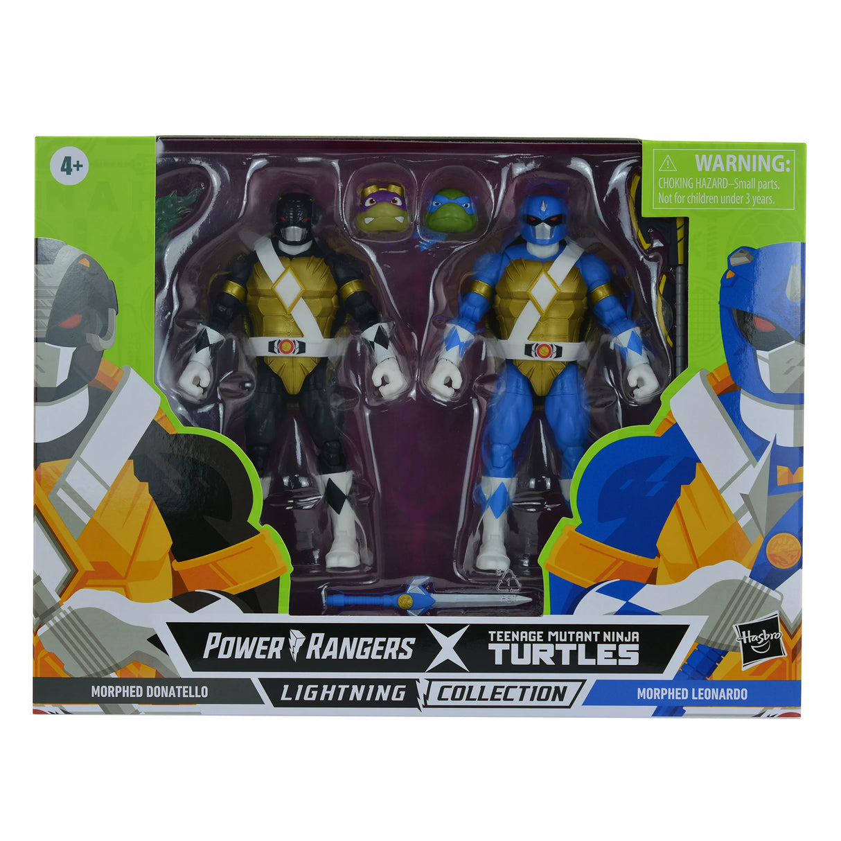 MMPR x TMNT Lightning Collection Morphed Donatello and Leonardo Action Figure (2 Pack)