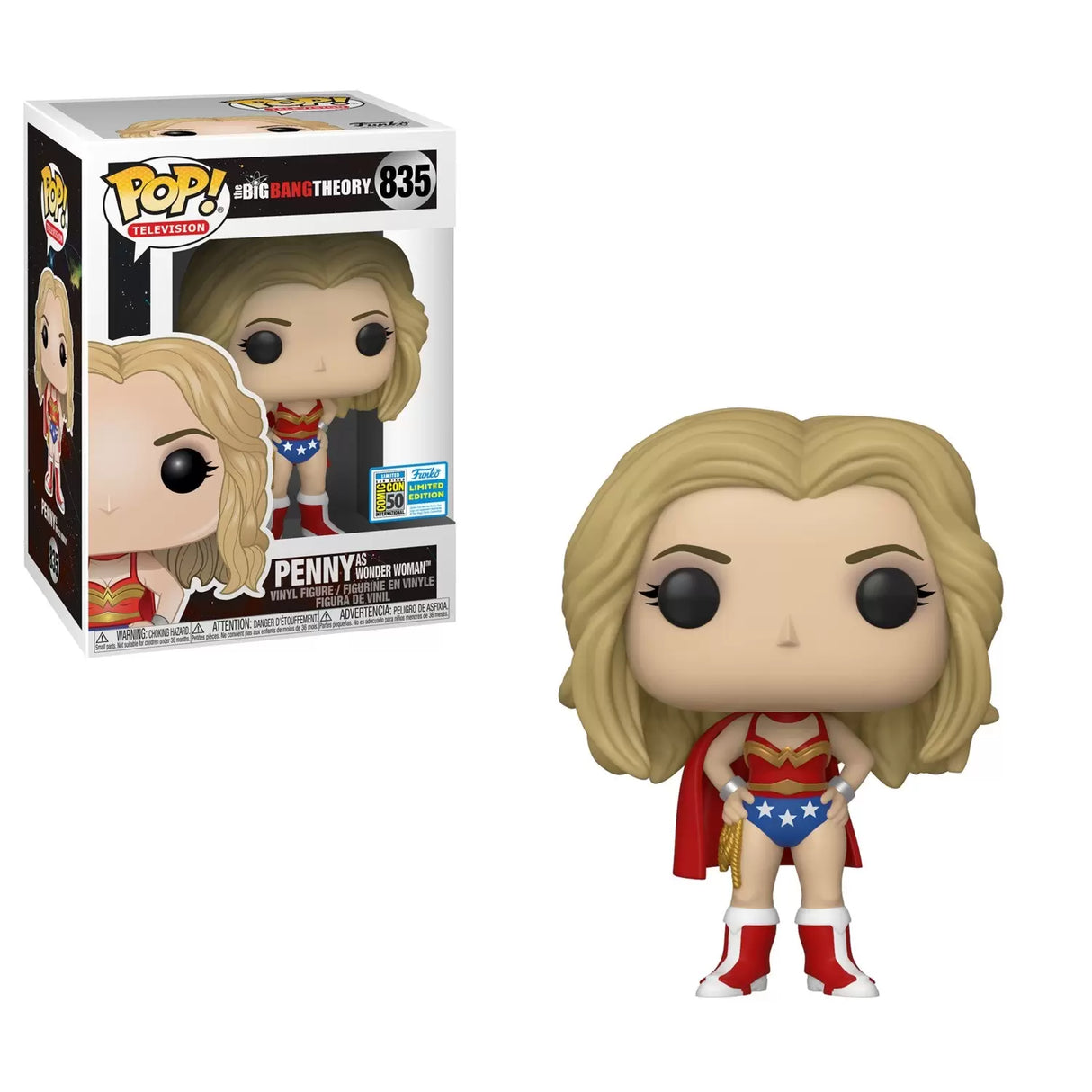 The Big Bang Theory Penny as Wonder Woman SDCC Exclusive Pop! Vinyl #835