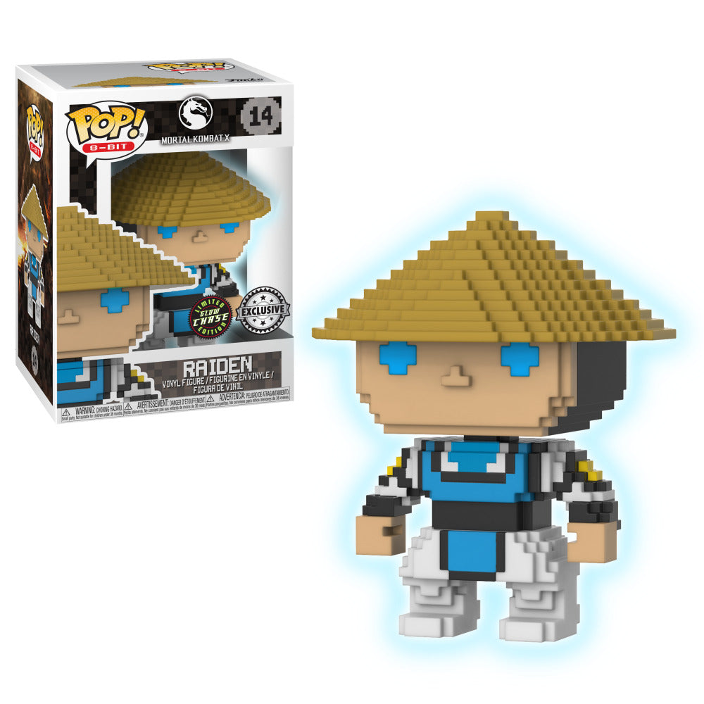 Mortal Kombat X Raiden (8-Bit) (Glow in the Dark) Funko Pop! Vinyl Figure #14