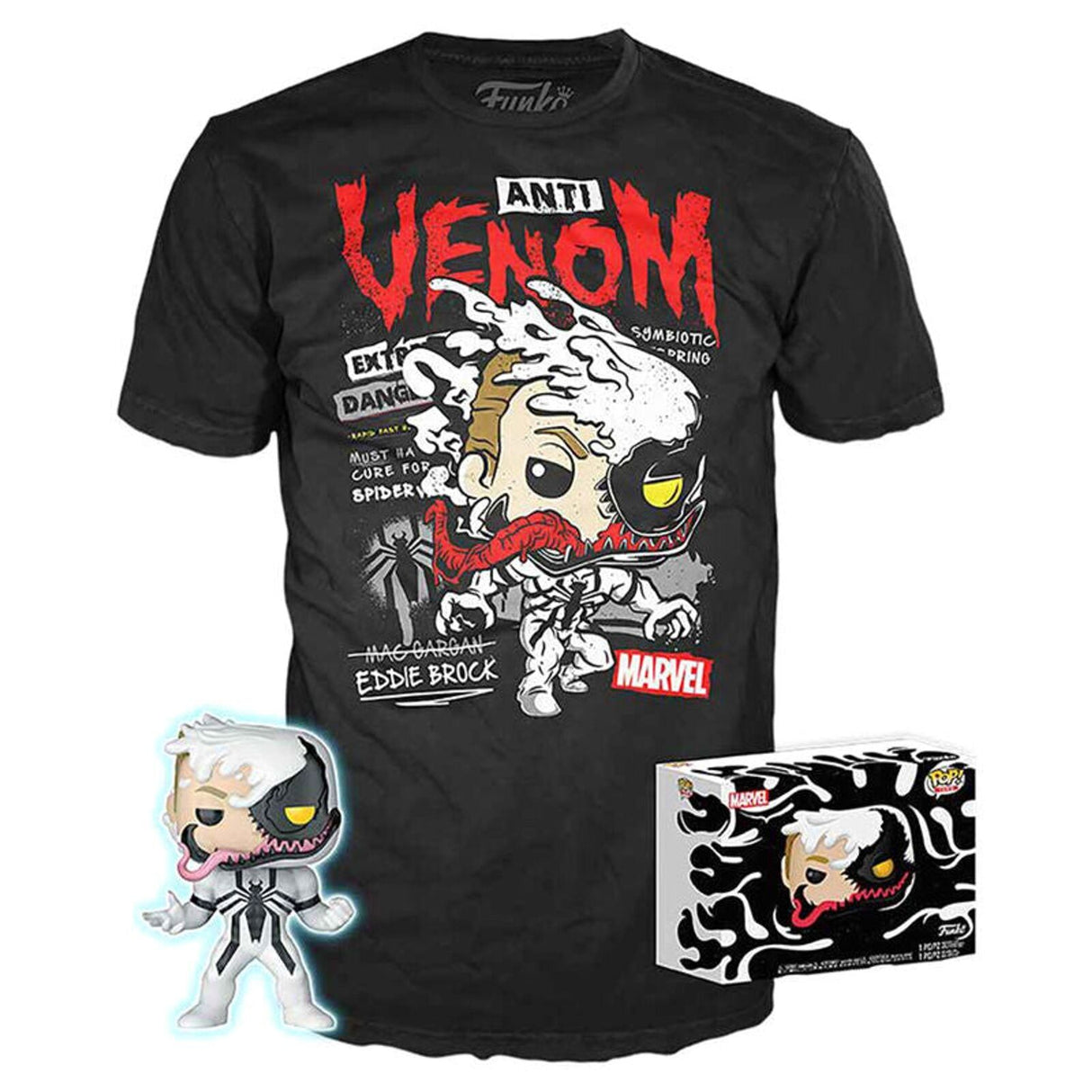 Marvel Anti-Venom Funko Pop! Vinyl Figure & T-Shirt (X-Large) Set