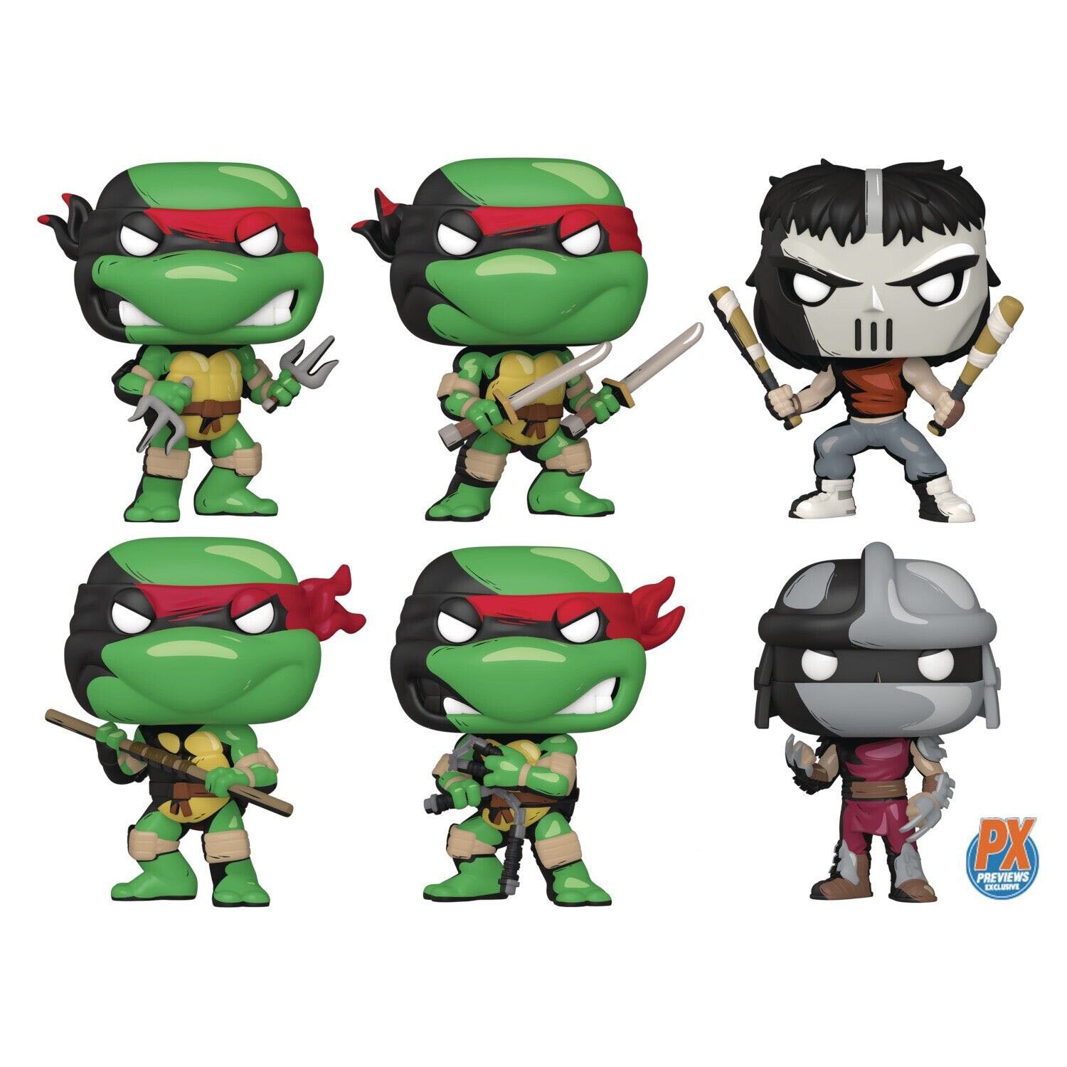 TMNT 1988 deals Replicas PX Previews Exclusive San Diego SDCC 2020 Ninja Turtle 6-Pack