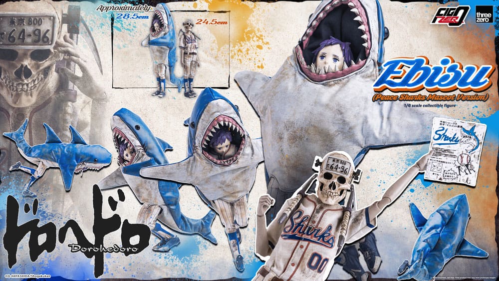 Dorohedoro FigZero Ebisu Peace Sharks Mascot Ver. 24 cm 1/6 Action Figure