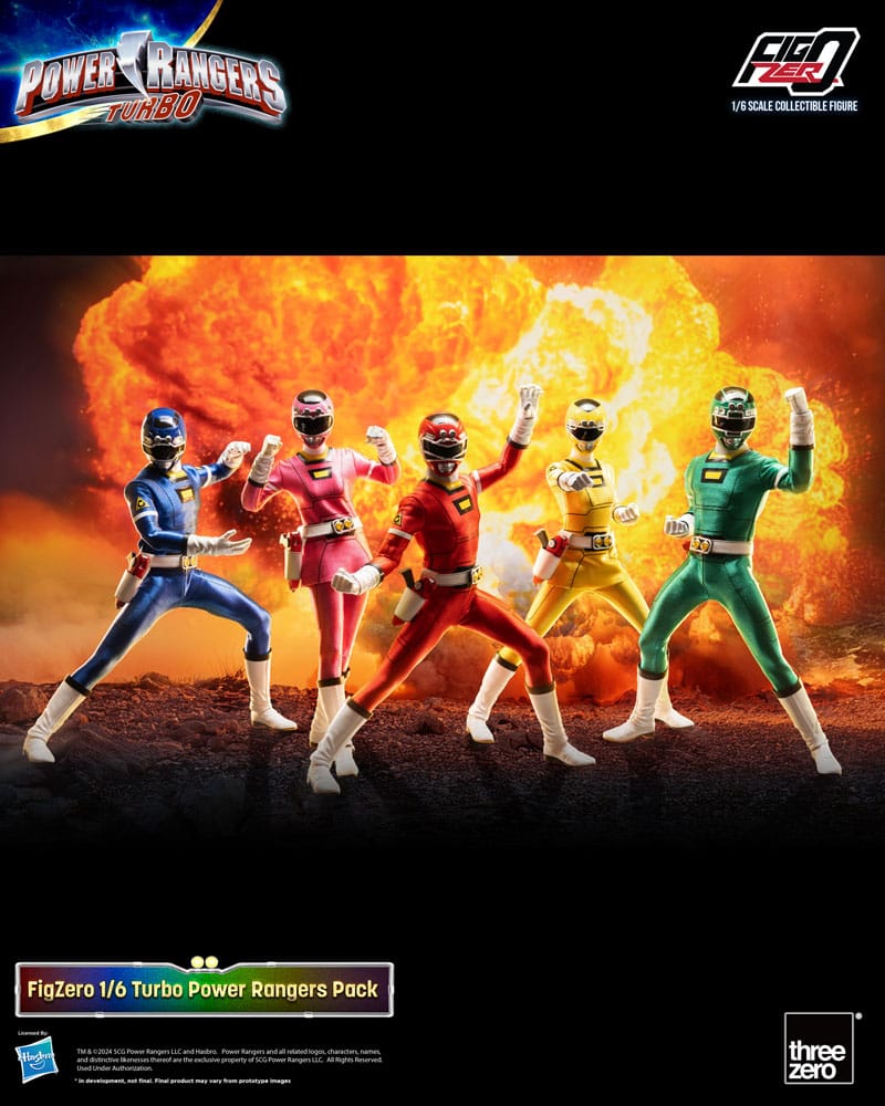 Power Rangers Turbo FigZero 5-Pack Turbo Power Rangers 30 cm 1/6 Action Figures