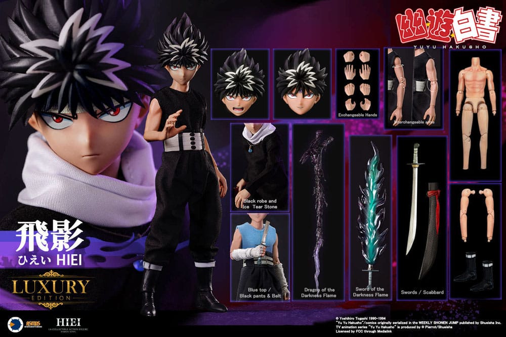 Yu Yu Hakusho Hiei Luxury Version 30cm 1/6 Scale Action Figure