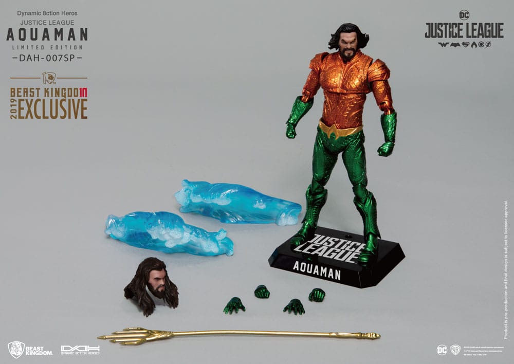 DC Comics Justice League Aquaman Comic Color Ver. 20 cm 1/9 Dynamic 8ction Heroes Action Figure