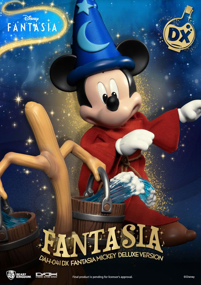 Disney Classic Mickey Fantasia 21 cm 1/9 Deluxe Version Dynamic 8ction Heroes Action Figure