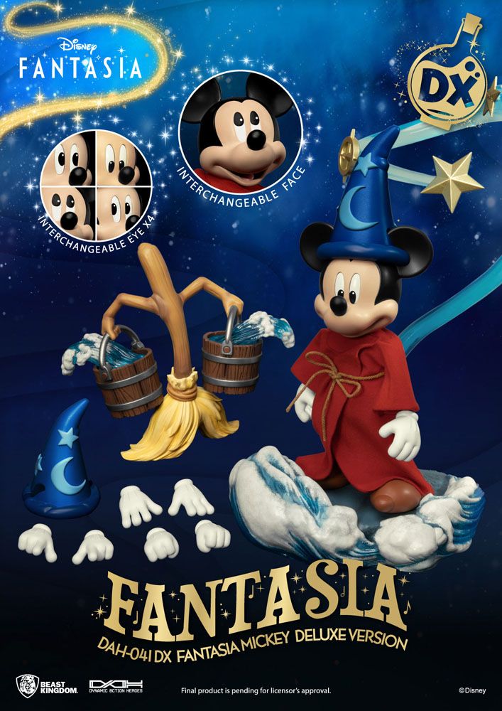 Disney Classic Mickey Fantasia 21 cm 1/9 Deluxe Version Dynamic 8ction Heroes Action Figure