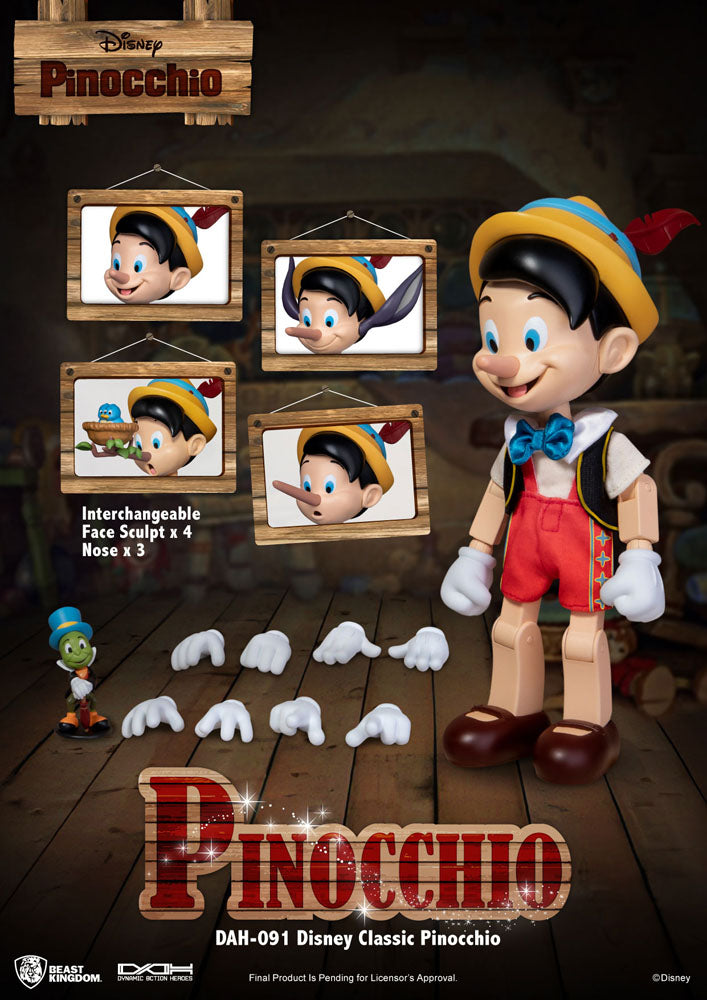 Disney Classic Dynamic Action Heroes Pinocchio 18 cm 1/9 Action Figure