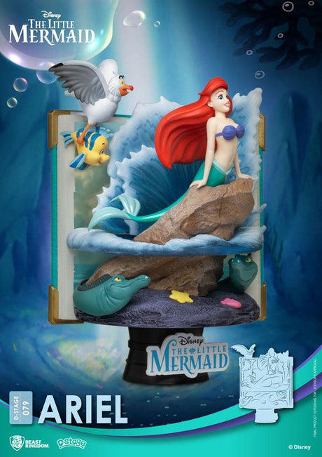 Disney Ariel New Version 15 cm Story Book Series D-Stage PVC Diorama