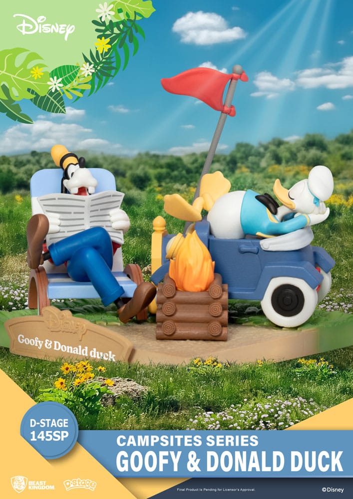 Disney D-Stage Campsite Series Goofy & Donald Duck Special Edition 10 cm PVC Diorama