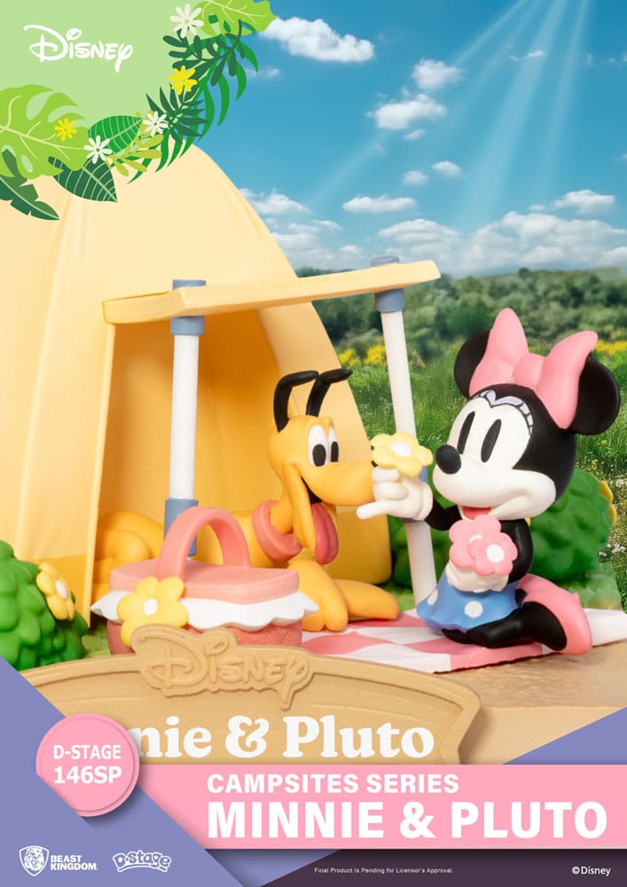 Disney D-Stage Campsite Series Minnie & Pluto Special Edition 10 cm PVC Diorama