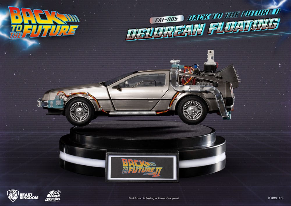 Back to the Future II Egg Attack Floating DeLorean Standard Version 20 cm Statue