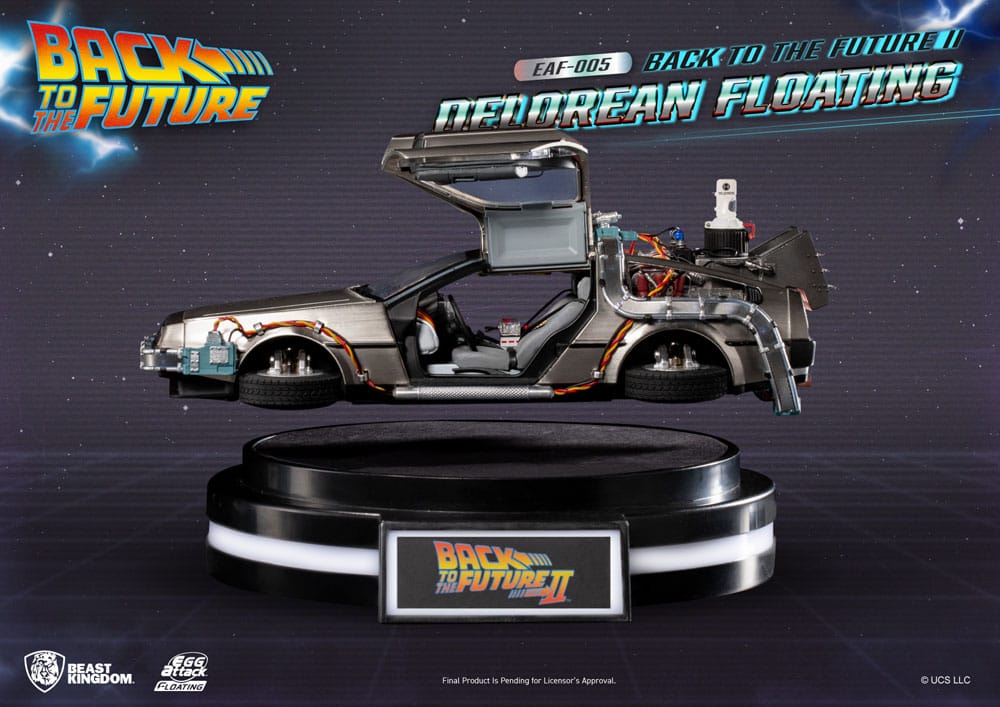 Back to the Future II Egg Attack Floating DeLorean Standard Version 20 cm Statue