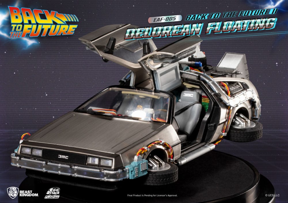 Back to the Future II Egg Attack Floating DeLorean Standard Version 20 cm Statue