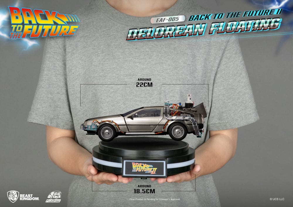 Back to the Future II Egg Attack Floating DeLorean Standard Version 20 cm Statue