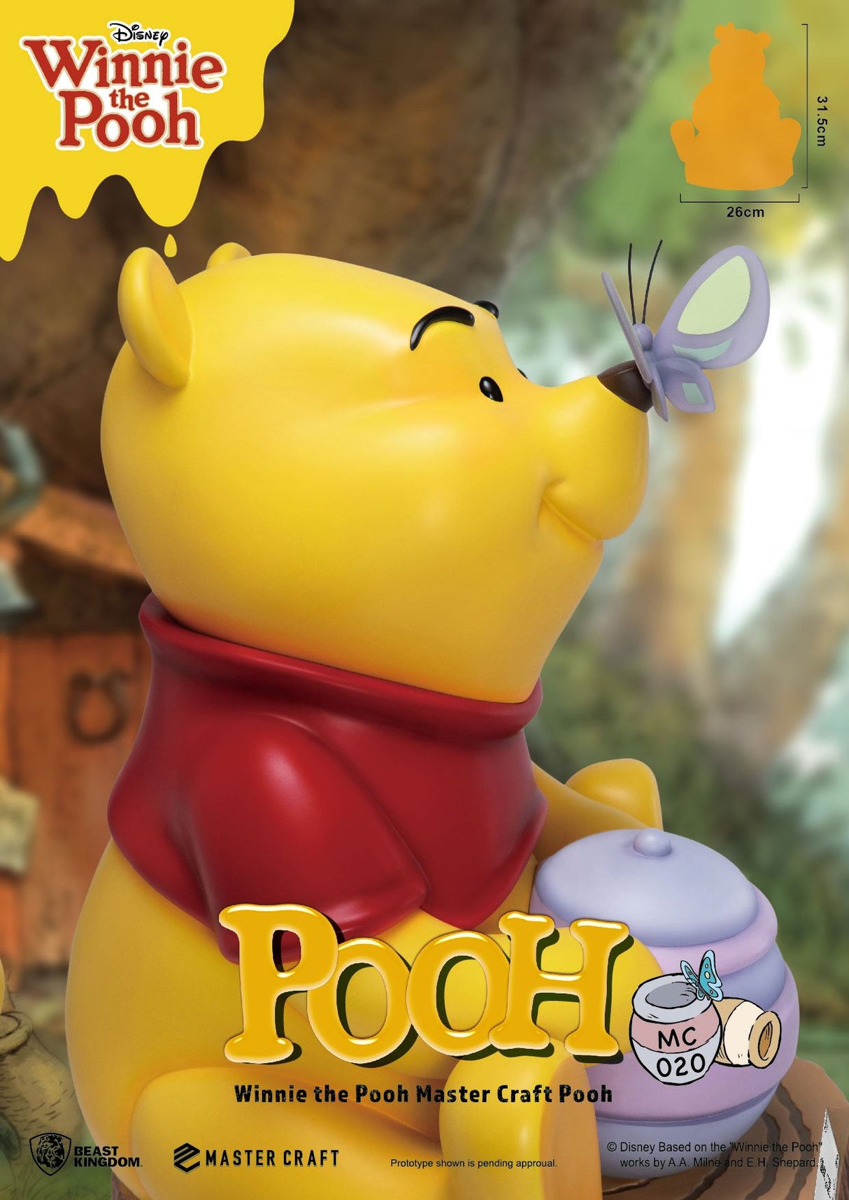 Disney Winnie the Pooh 31 cm Master Craft Statue